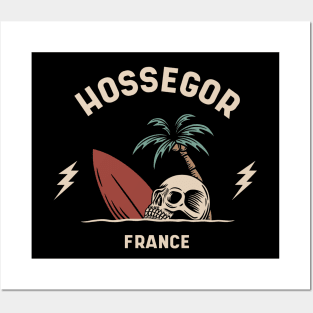 Vintage Surfing Hossegor, France Posters and Art